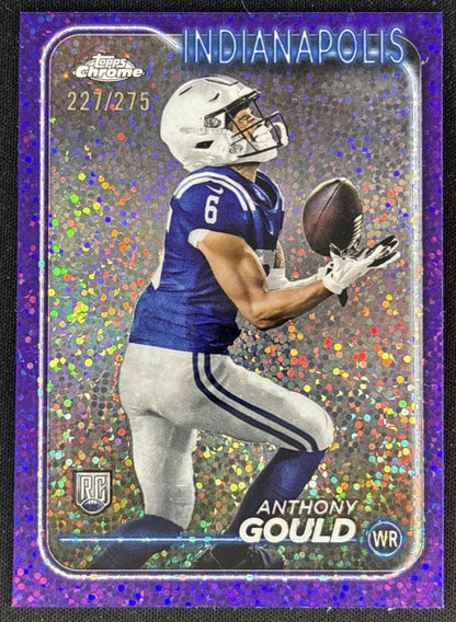 Anthony Gould 2024 Topps Chrome Purple Speckle Refractor /275 Colts
