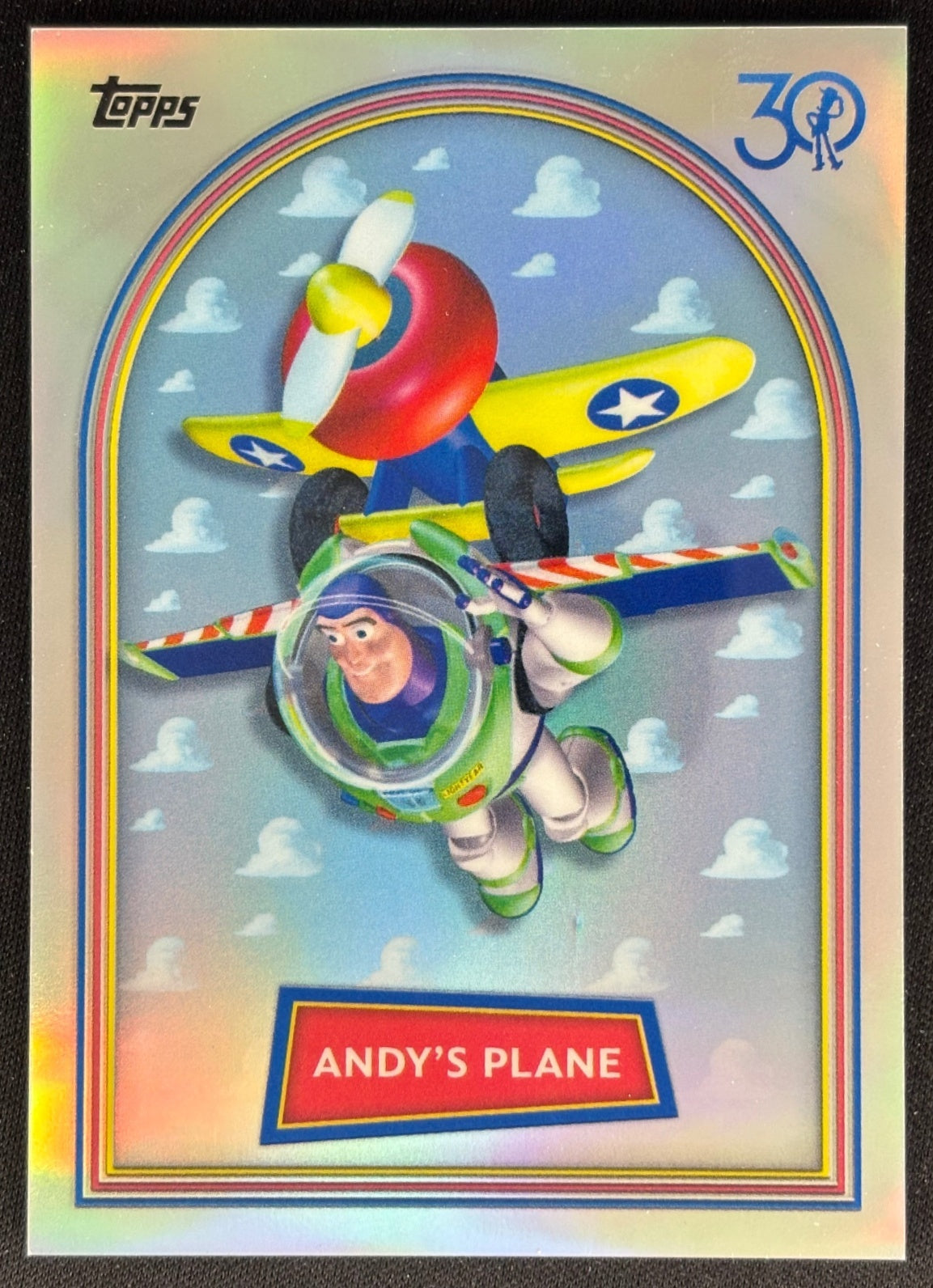 Andy's Plane 2025 Topps Pixar Crystal 30 Years of Toy Story Image Variation Non-Sports Trading Cards