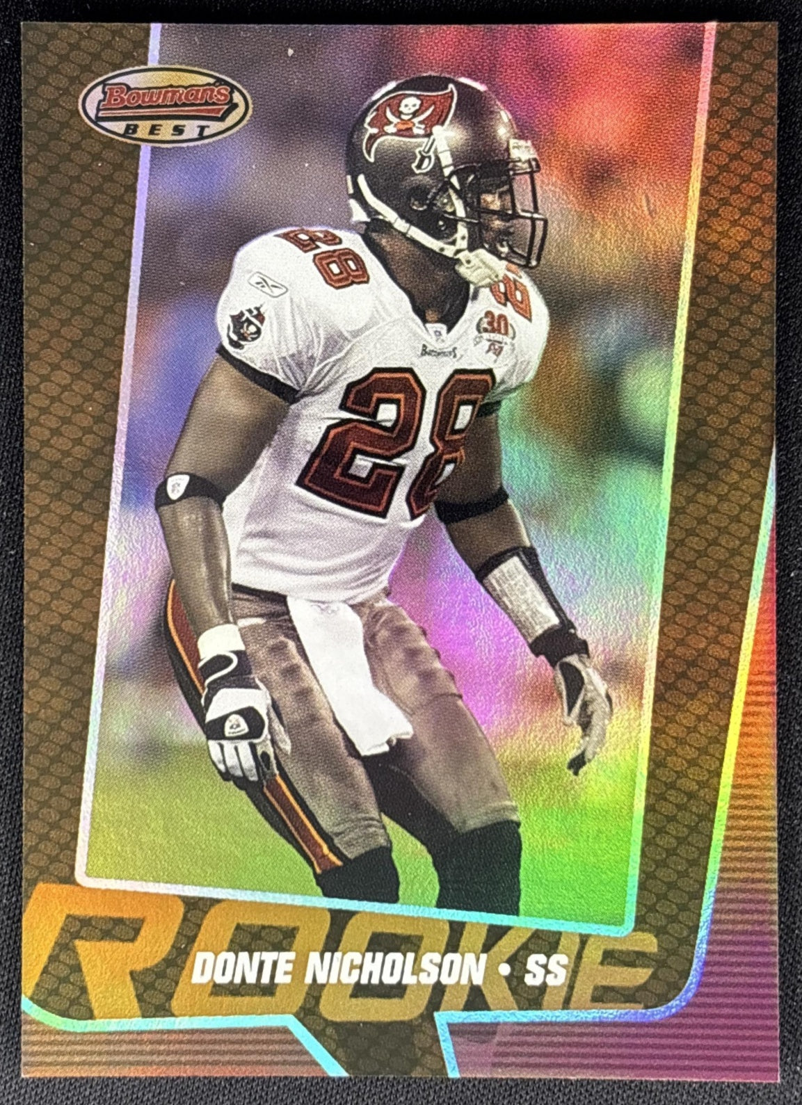 Donte Nicholson 2005 Bowman's Best Bronze /199 Buccaneers Sports Trading Cards