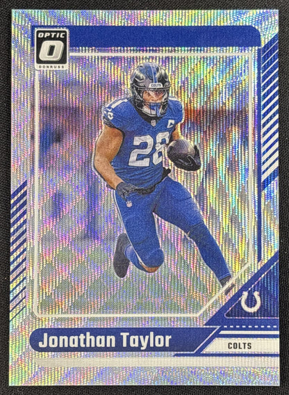 Jonathan Taylor 2024 Panini Donruss Optic Wave /300 Colts