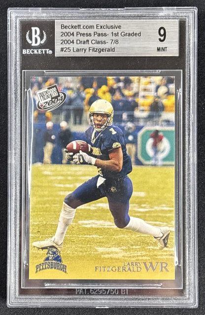 Larry Fitzgerald 2004 Press Pass SE BGS 9 Default Title Sports Trading Cards