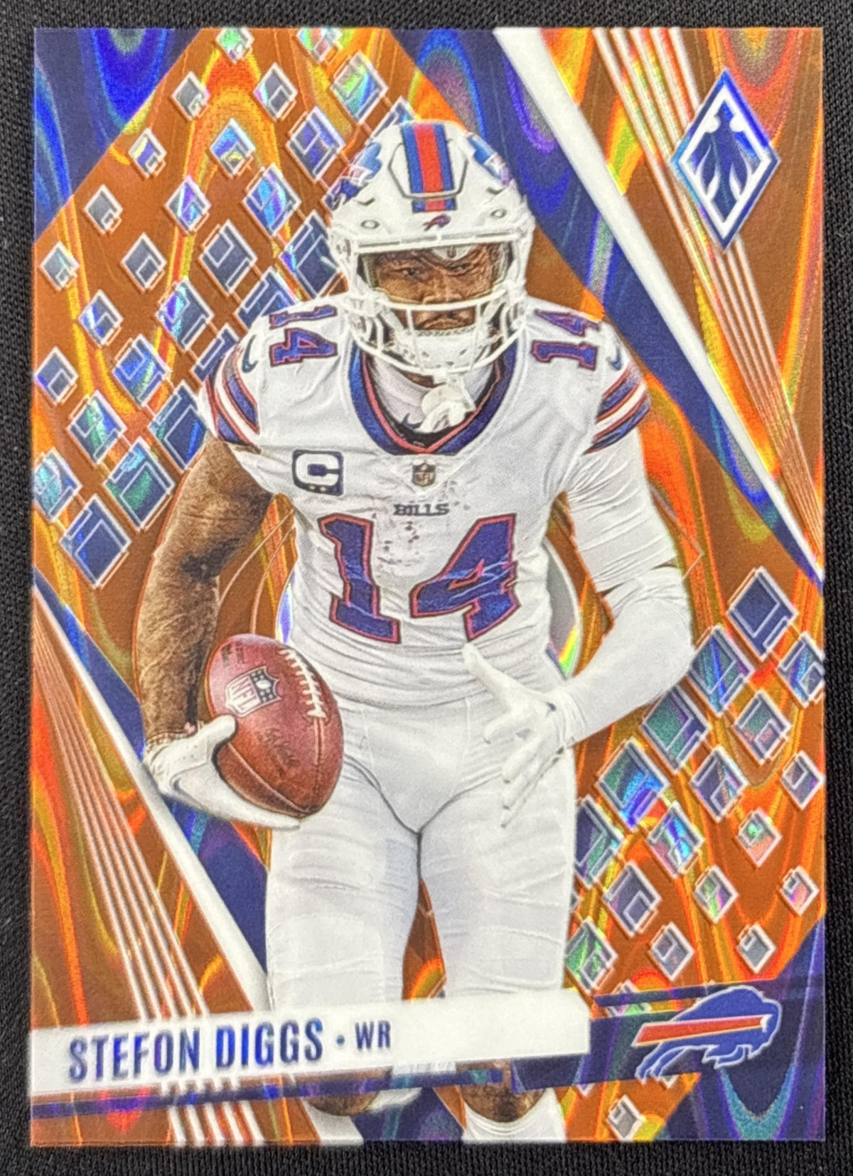 Stefon Diggs 2023 Panini Phoenix Orange Seismic /99 Bills