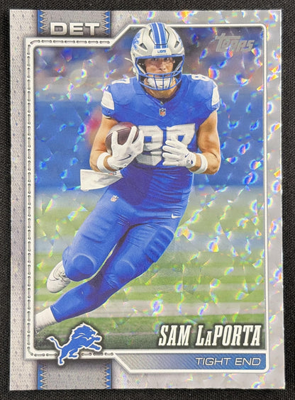 Sam LaPorta 2026 Topps Crackle Foil Lions