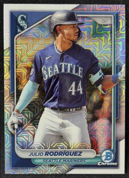 Julio Rodriguez 2024 Bowman Mega Box Mojo Refractor Mariners front