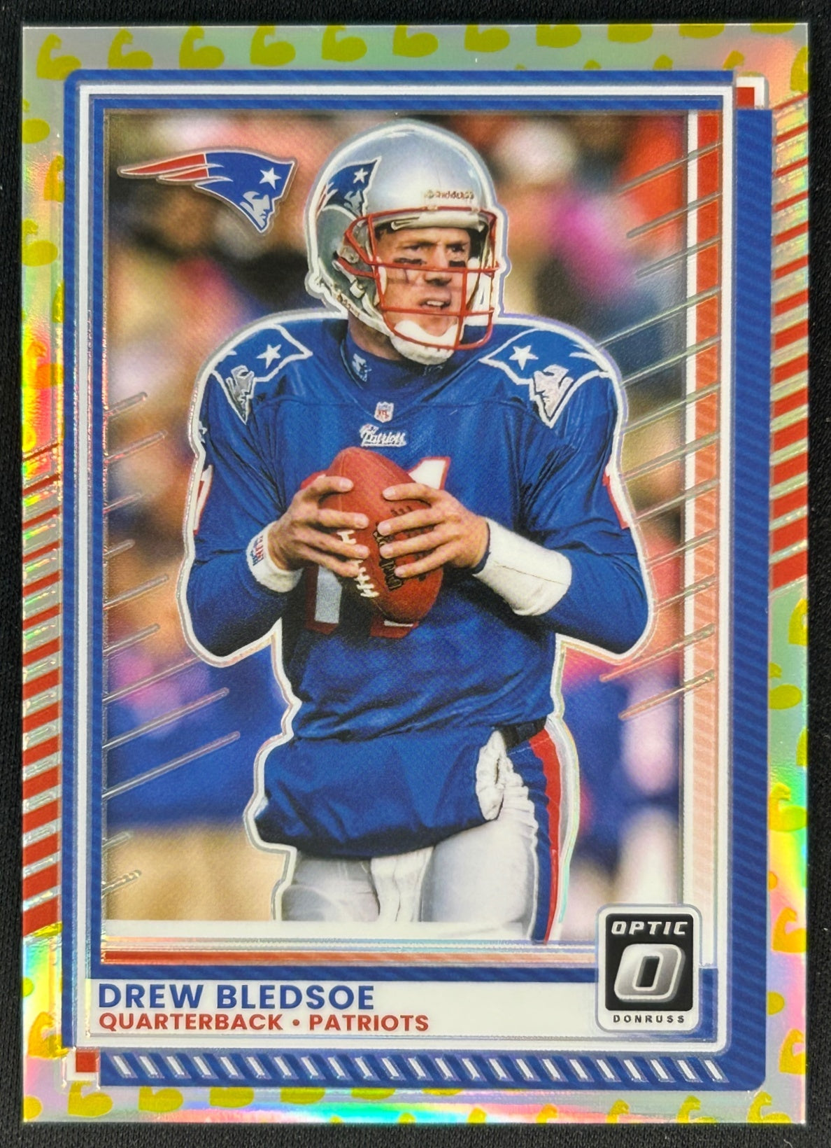 Drew Bledsoe 2025 Donruss Optic Flex Prizm /199 Patriots - Front