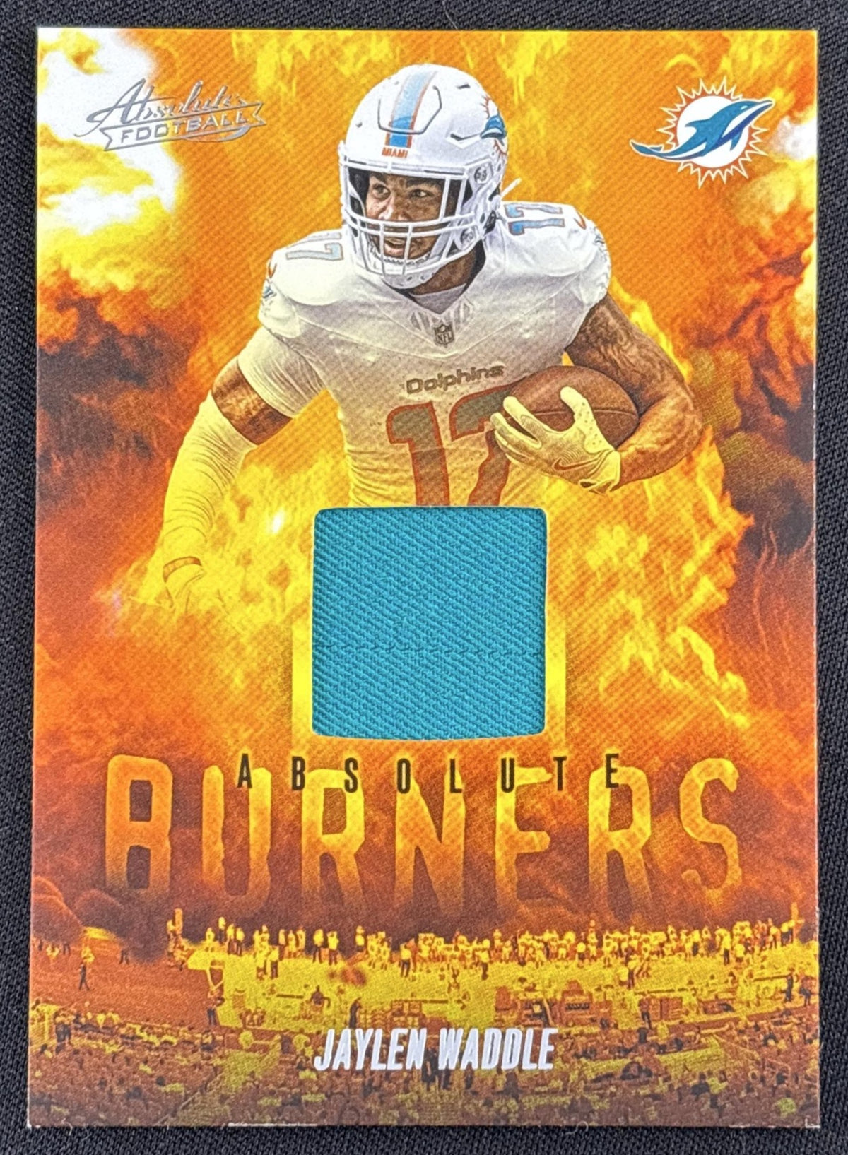 Jaylen Waddle 2025 Panini Absolute Burners Dolphins