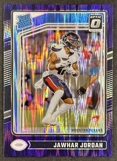 Jawhar Jordan 2024 Panini Donruss Optic Purple Shock Texans Sports Trading Cards