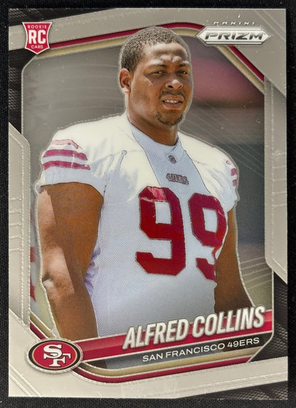 Alfred Collins 2025 Prizm 49ers Sports Trading Card