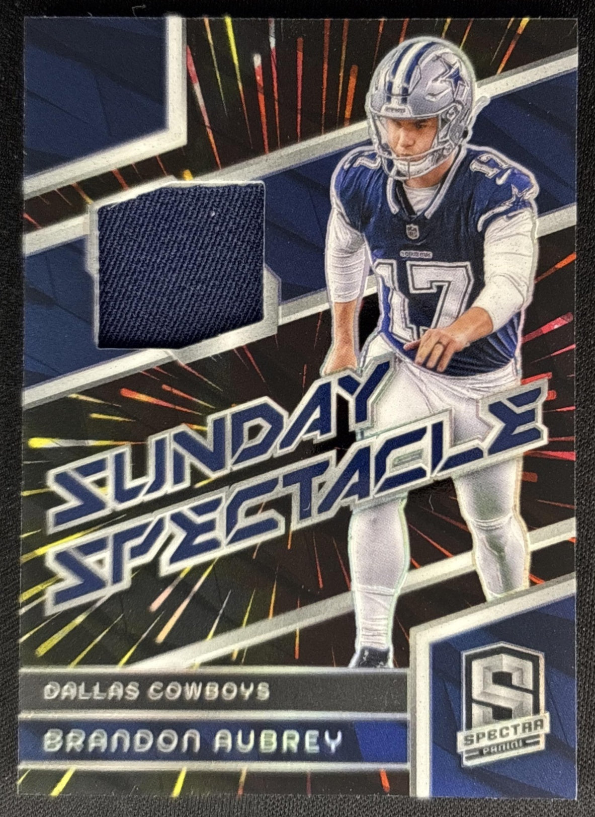 Brandon Aubrey 2024 Panini Spectra Sunday Spectacle Hyper /75