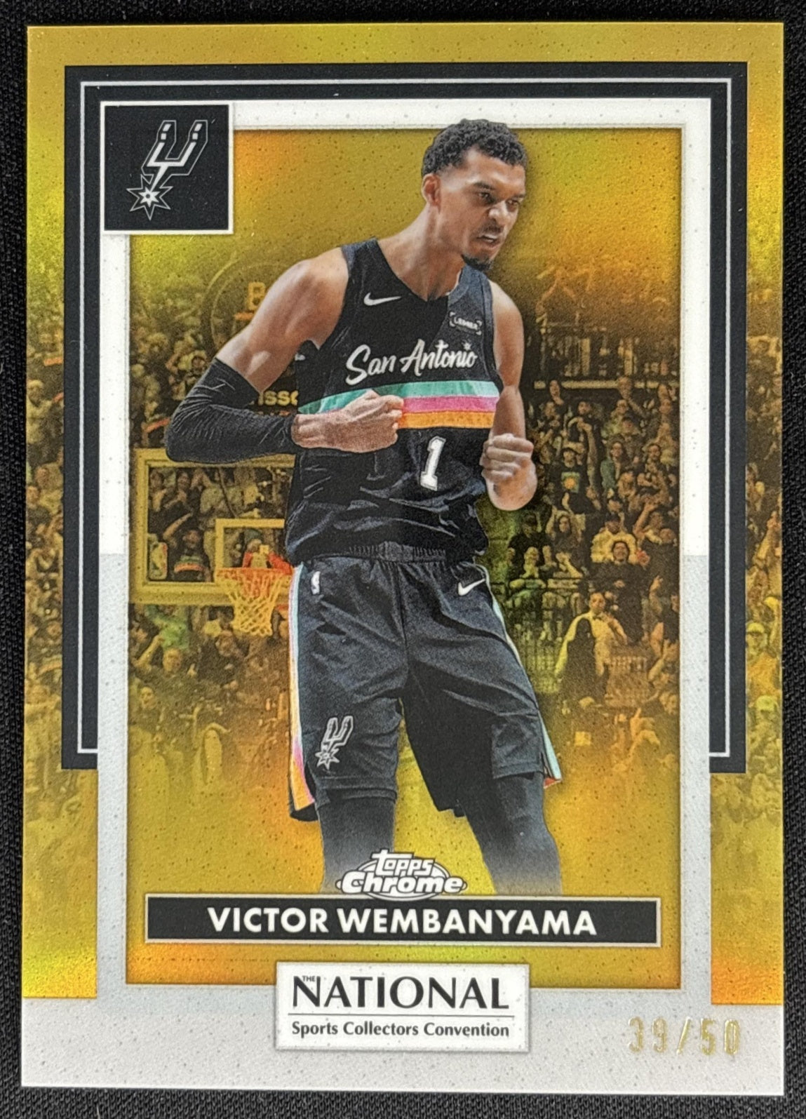 Victor Wembanyama 2026 Topps NSCC Collection NBA Gold Refractor /50