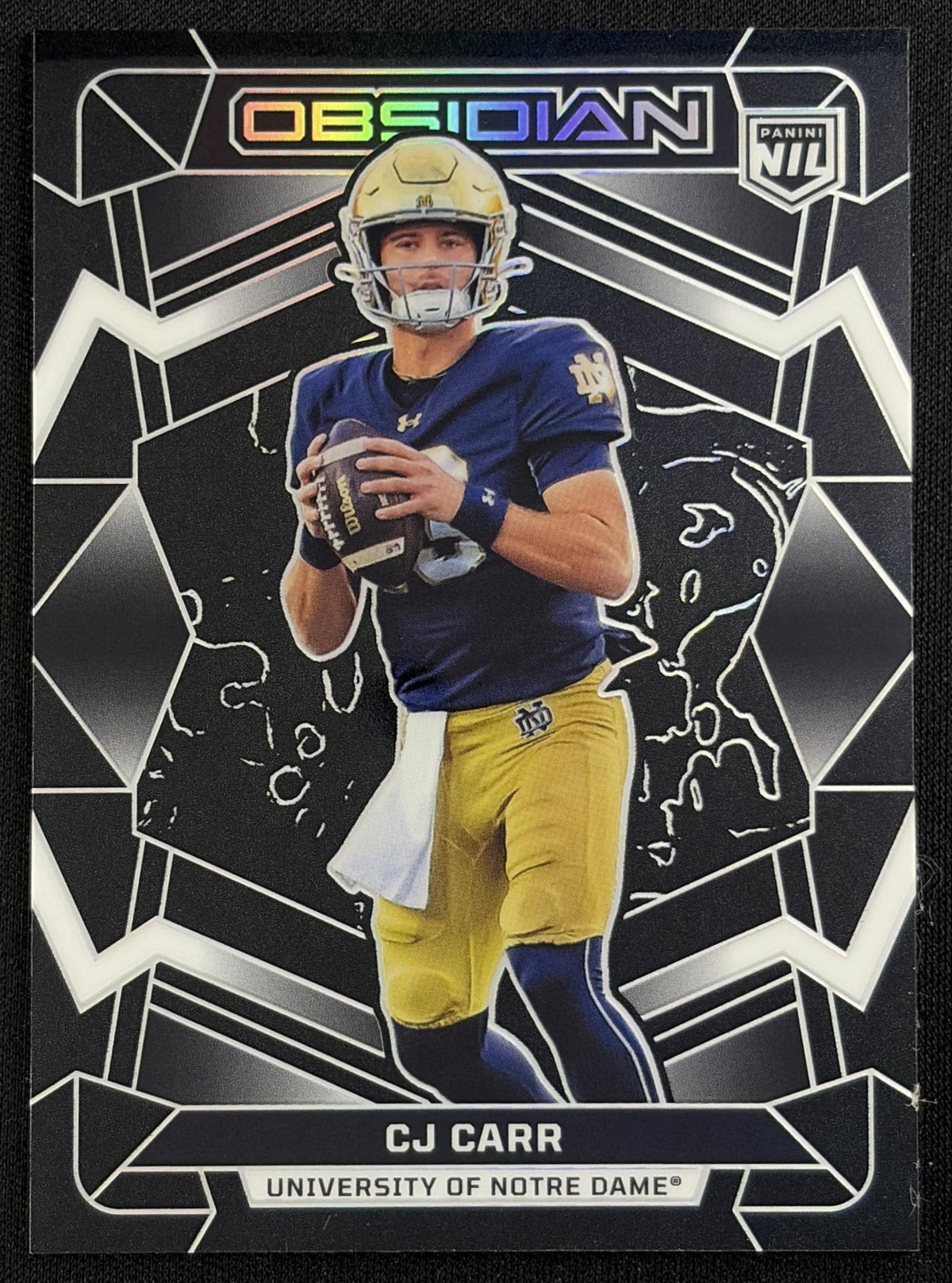CJ Carr 2026 Panini Obsidian Fighting Irish