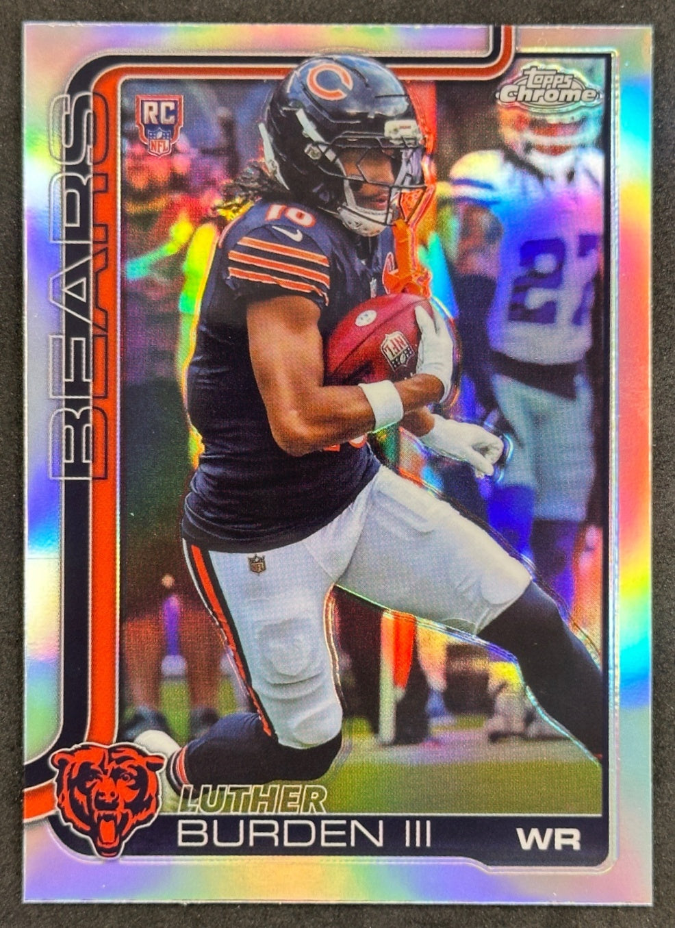 Luther Burden III 2025 Topps Chrome Rookie Refractor Bears Sports Trading Cards