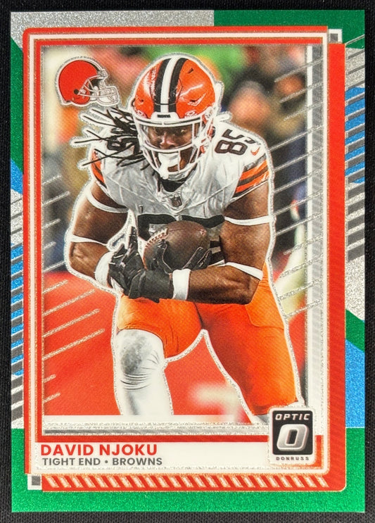 David Njoku 2025 Panini Donruss Optic Jazz Prizm Browns Sports Trading Cards