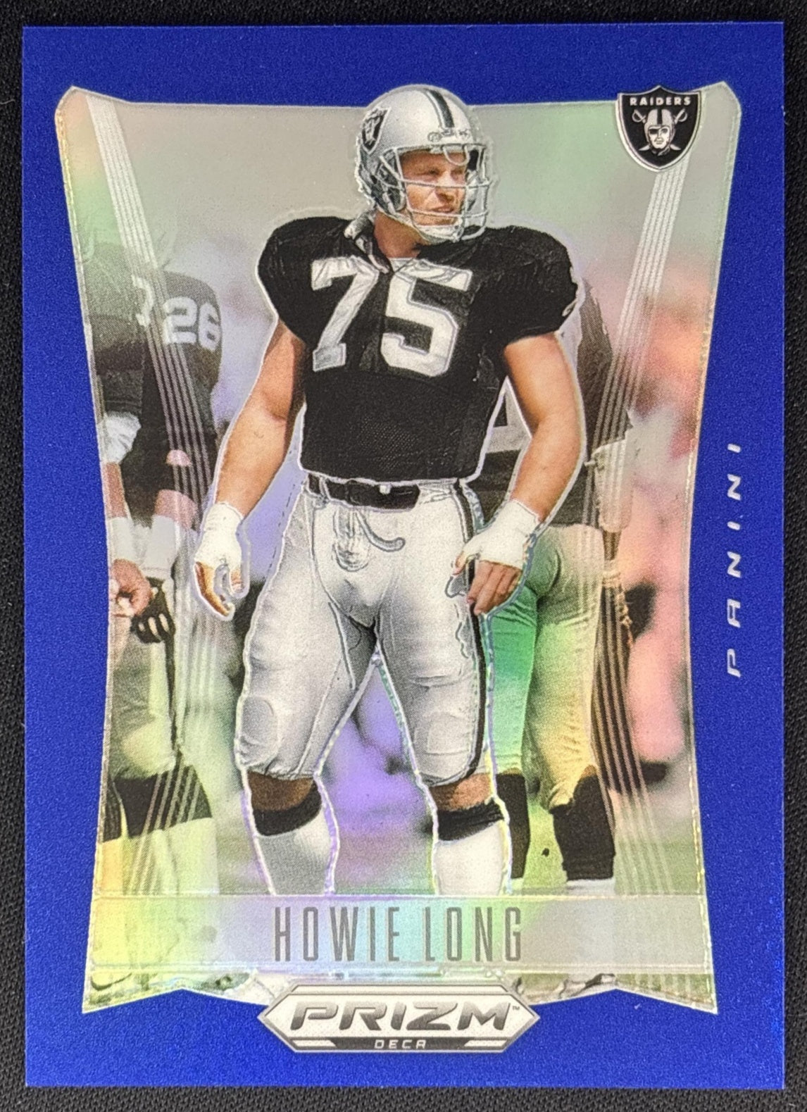 Howie Long 2024 Panini Prizm Deca Blue /149 Raiders Sports Trading Cards