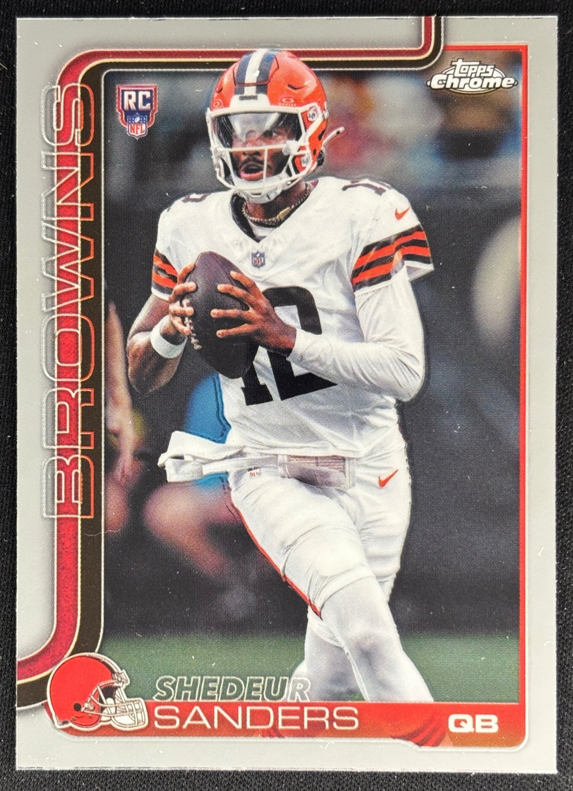 Shedeur Sanders 2025 Topps Chrome Rookie Browns Sports Trading Cards