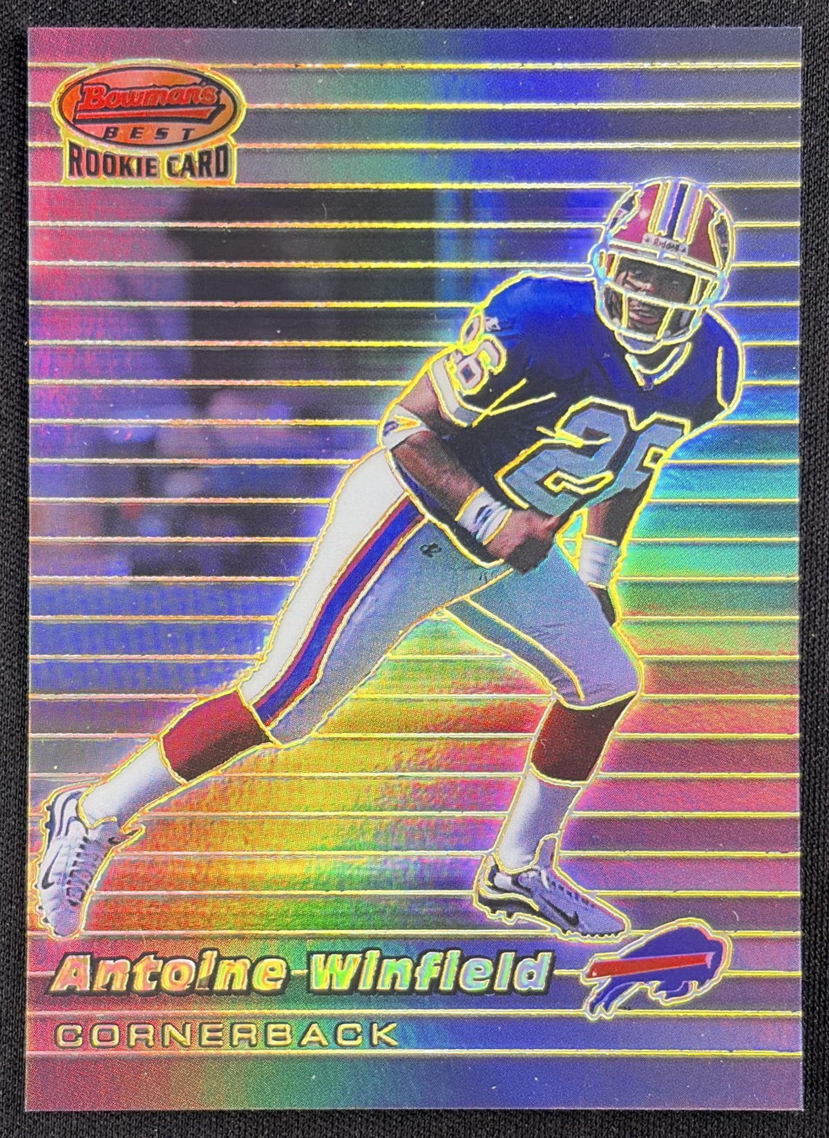 Antoine Winfield 1999 Bowman's Best Refractor /400 Bills Sports Trading Card
