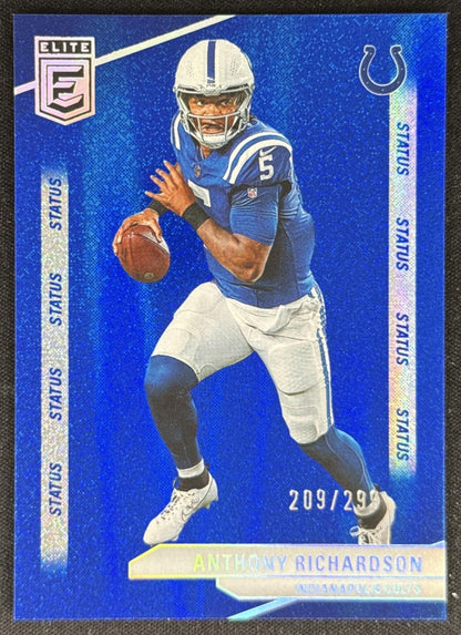 Anthony Richardson 2024 Panini Donruss Elite Status Sparkle /299 Colts Sports Trading Card