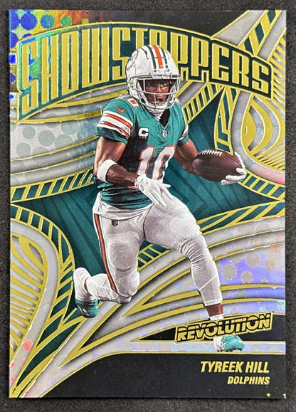 Tyreek Hill 2025 Panini Revolution Showstoppers Dolphins front