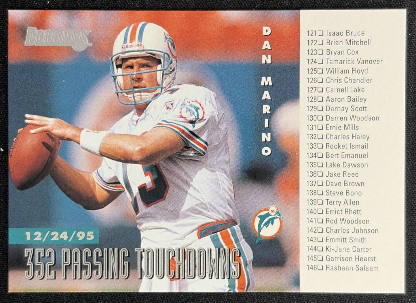 Dan Marino 1996 Donruss Dolphins Front