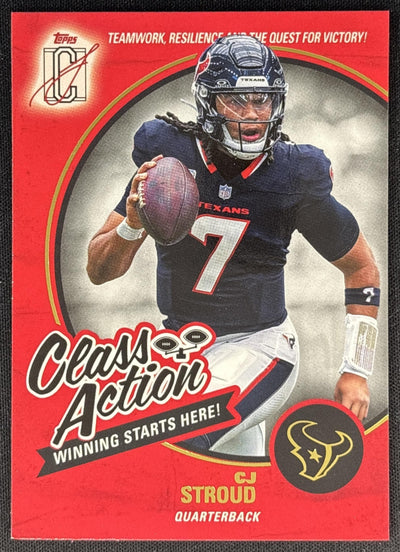 CJ Stroud 2025 Topps Signature Class Action Texans Sports Trading Cards