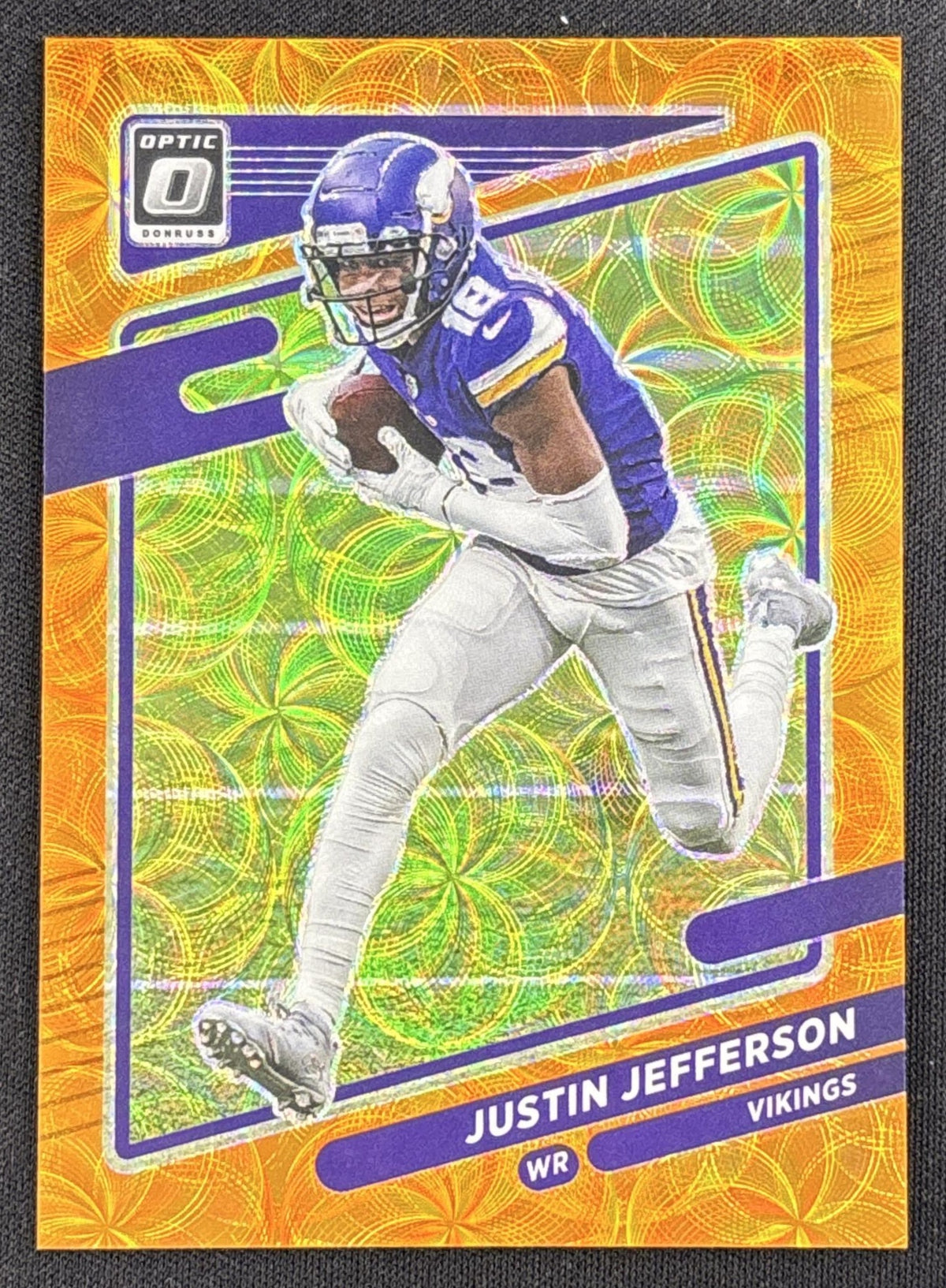 Justin Jefferson 2021 Panini Donruss Optic Orange Scope /79 Vikings