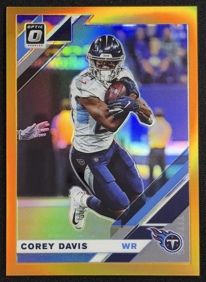 Corey Davis 2019 Panini Donruss Optic Orange /199 Titans Sports Trading Card