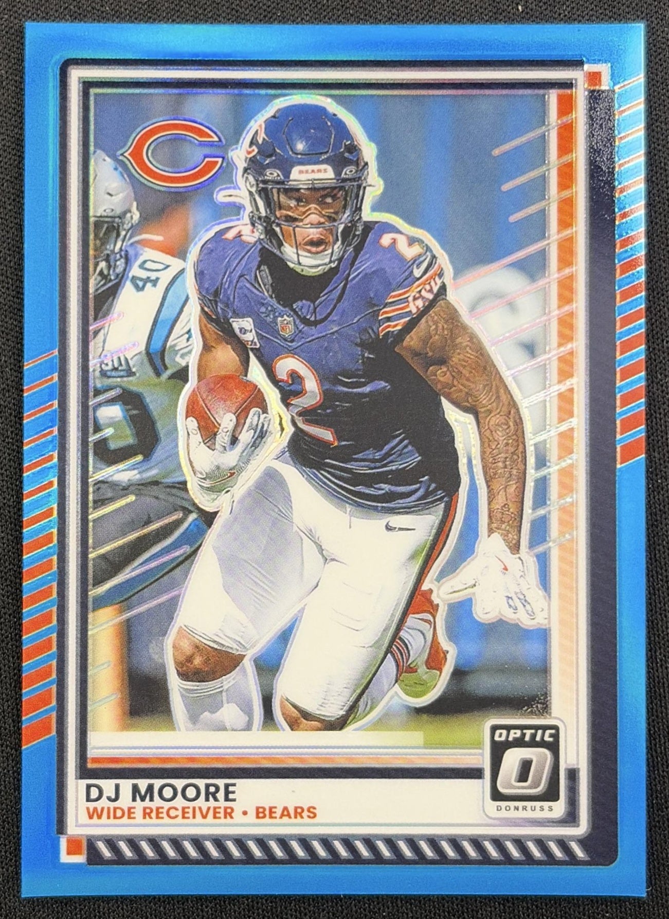DJ Moore 2025 Panini Donruss Optic Aqua Prizm /349 Bears