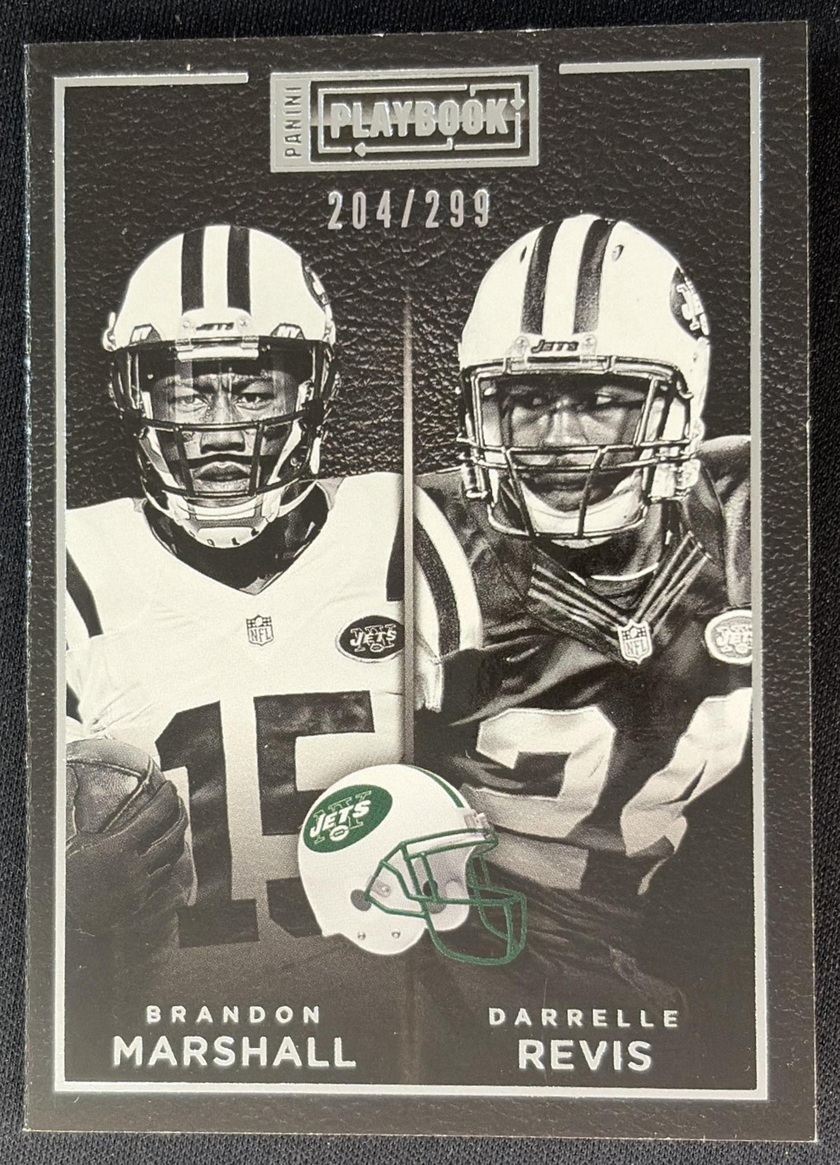 Brandon Marshall Darrelle Revis 2015 Panini Playbook /299 Jets Sports Trading Cards