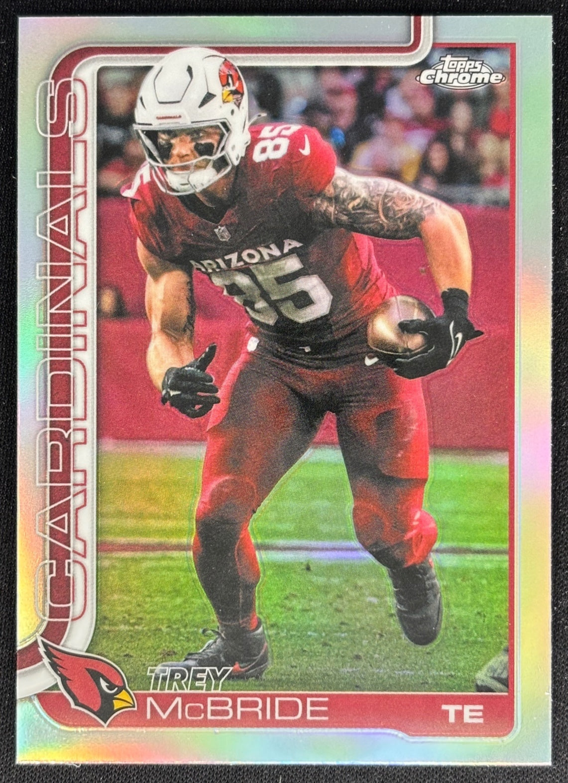 Trey McBride 2025 Topps Chrome Refractor Cardinals Default Title Football