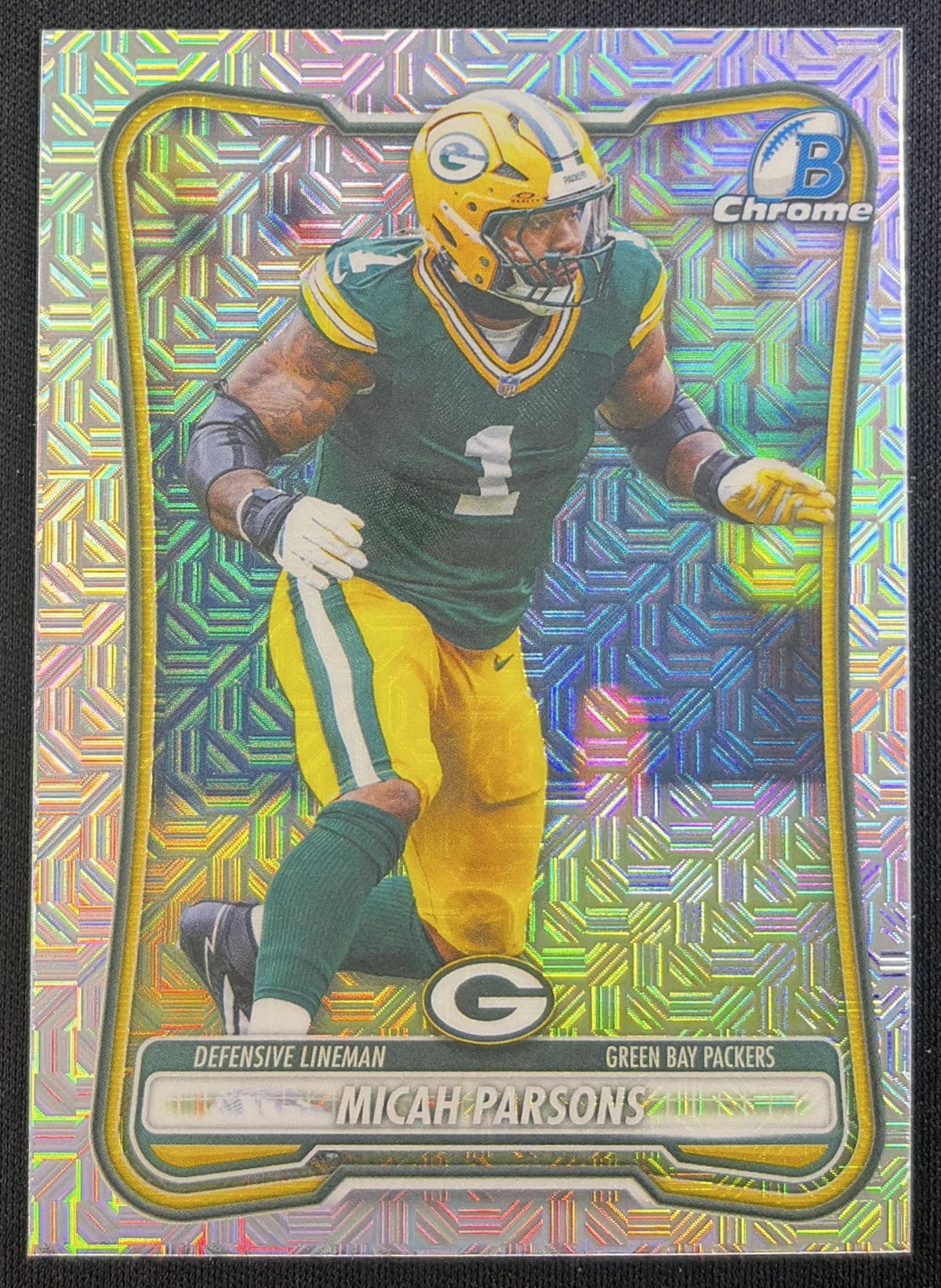 Micah Parsons 2026 Bowman Chrome NFL Mojo Refractor Packers