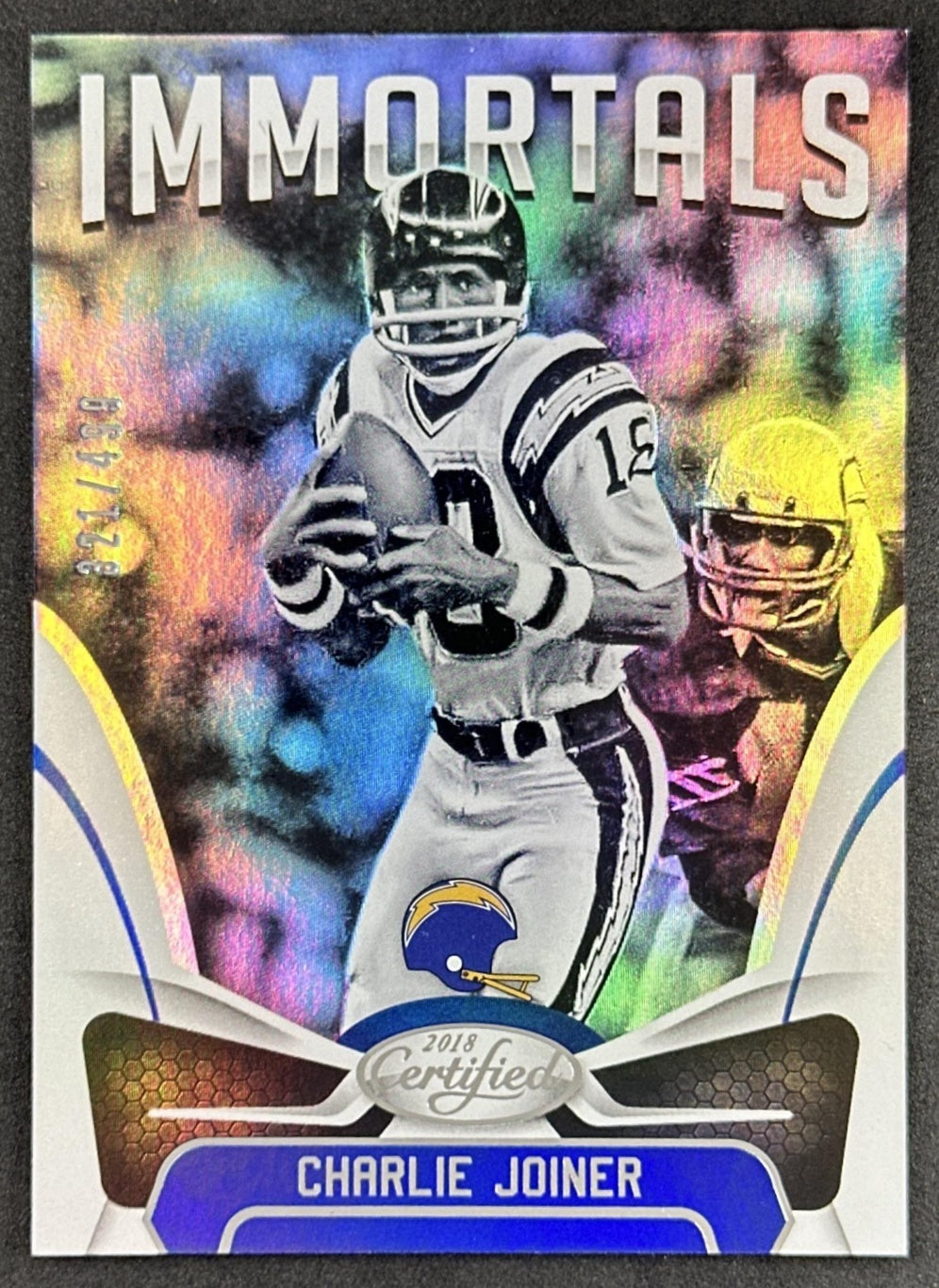 Charlie Joiner 2018 Panini Certified Mirror Silver /499 Chargers Sports Trading Card