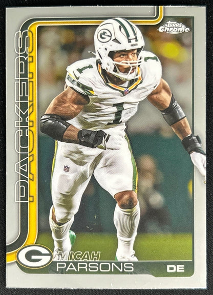 Micah Parsons 2025 Topps Chrome Packers Default Title Sports Trading Cards