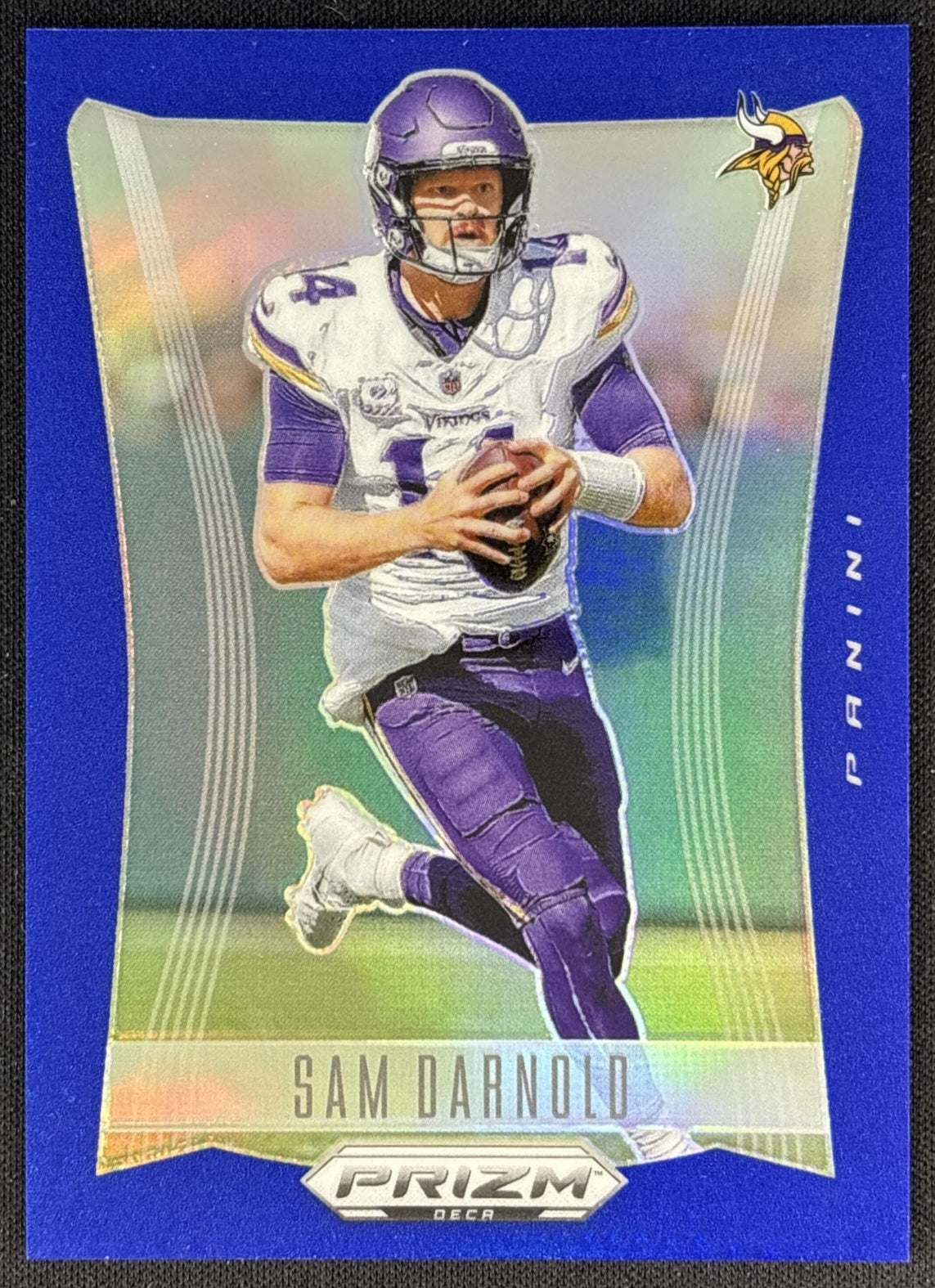Sam Darnold 2024 Panini Prizm Deca Blue /149 Vikings front