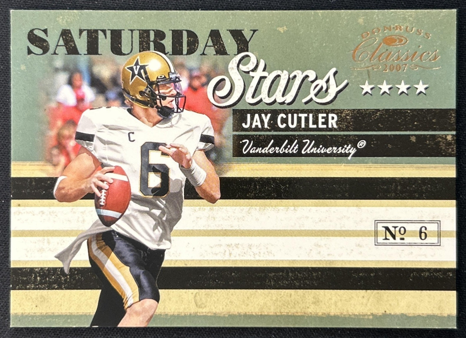 Jay Cutler 2007 Donruss Classics Saturday Stars Bronze /1000 Commodores
