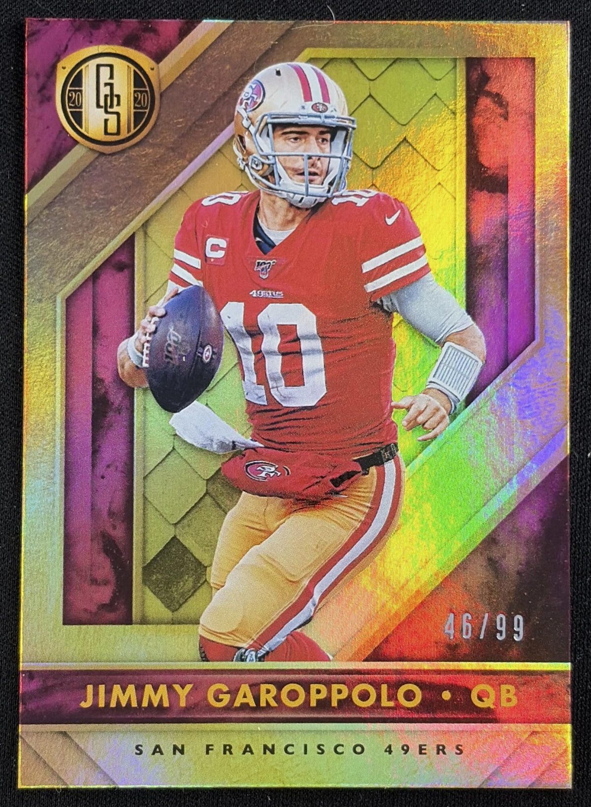 Jimmy Garoppolo 2020 Panini Gold Standard /99 49ers - Front