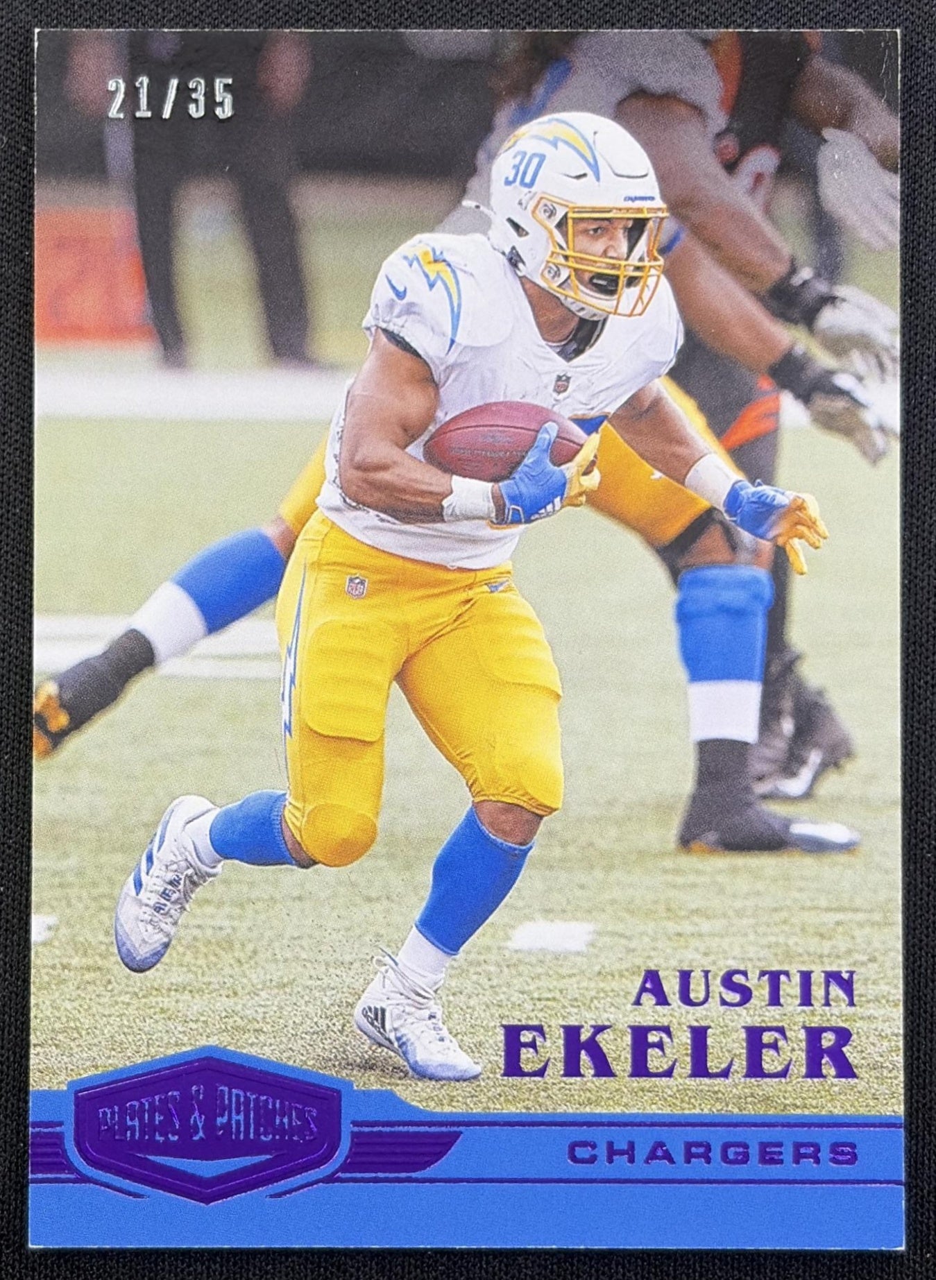 Austin Ekeler 2020 Panini Plates & Patches Purple /35 Chargers