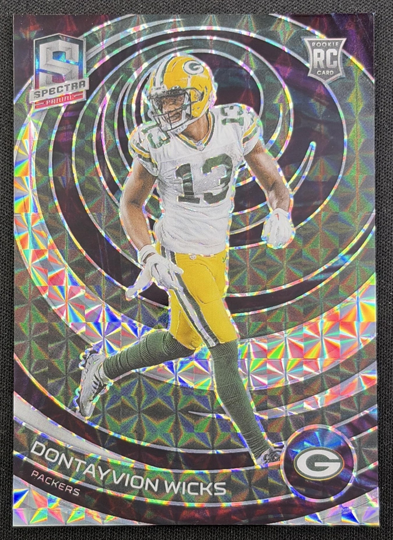 Dontayvion Wicks 2023 Panini Spectra Interstellar /60 Packers Green Bay Packers