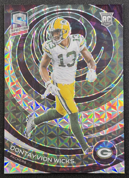 Dontayvion Wicks 2023 Panini Spectra Interstellar /60 Packers Green Bay Packers