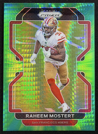 Raheem Mostert 2021 Panini Prizm Hyper /175 49ers - Front