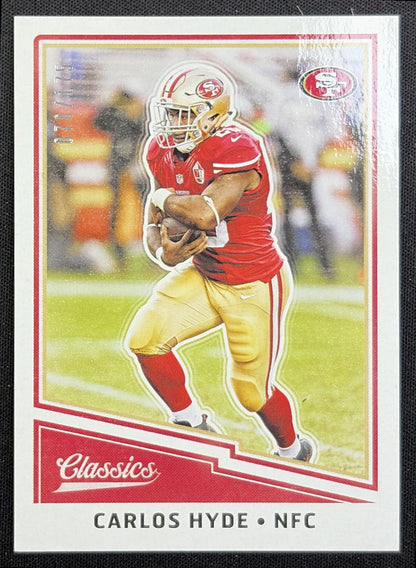 Carlos Hyde 2017 Panini Classics Red Back /299 49ers