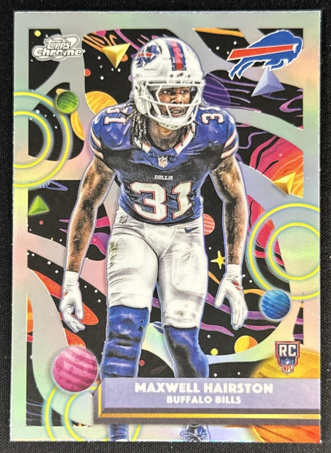 Maxwell Hairston 2025 Topps Cosmic Chrome Refractor Bills