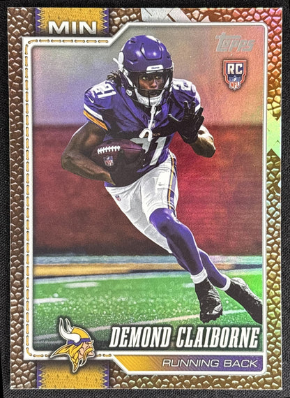 Demond Claiborne 2026 Topps Football Leather Foil Vikings