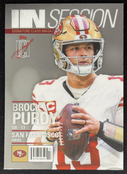 Brock Purdy 2025 Topps Signature Class In Session 49ers front