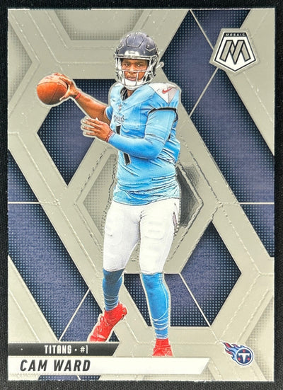 Front of Cam Ward 2025 Mosaic Rookies Titans Tennessee Titans