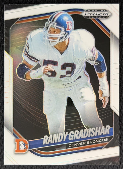 Randy Gradishar 2025 Panini Prizm Black White /175 Broncos