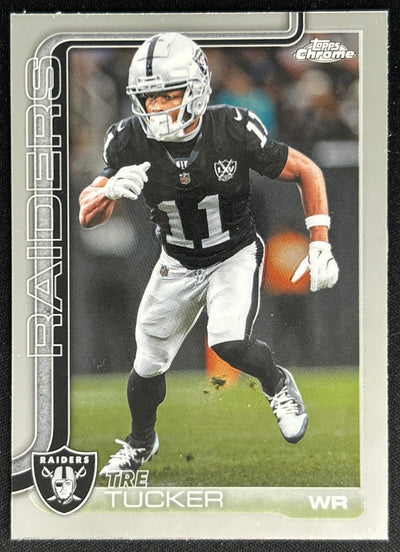 Tre Tucker 2025 Topps Chrome Raiders Default Title Sports Trading Cards