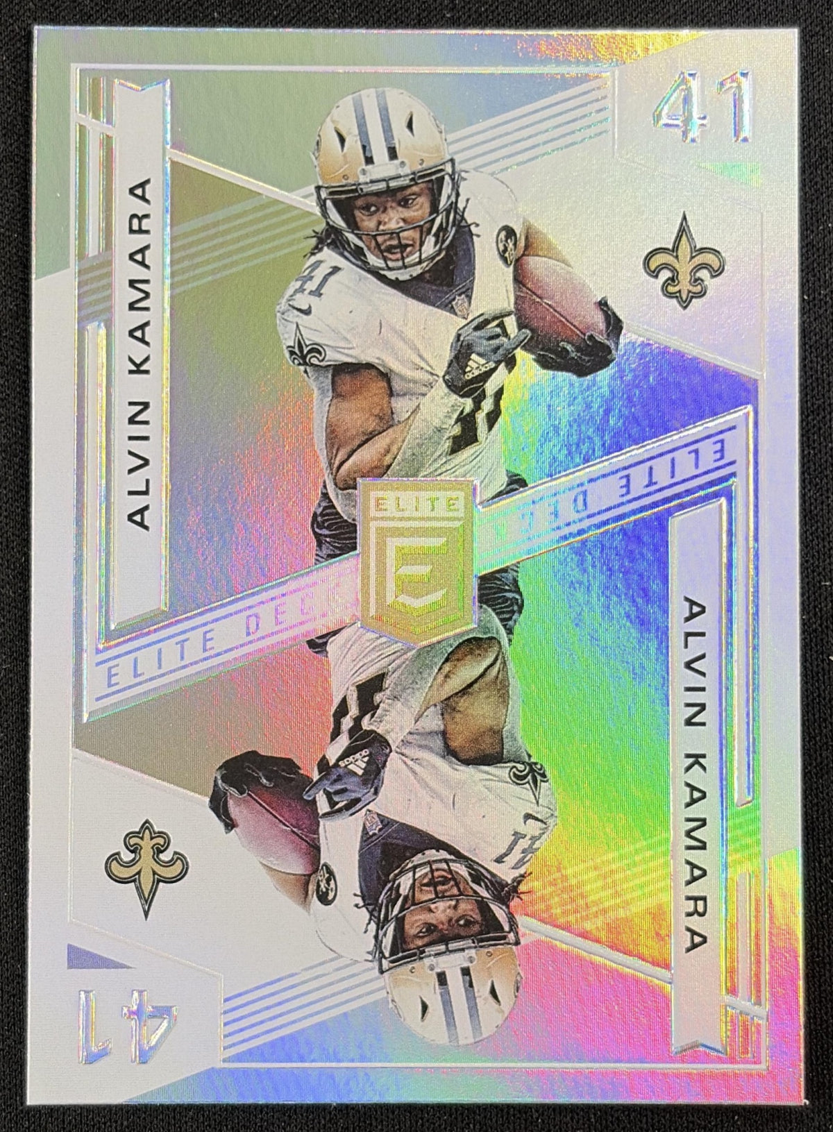 Alvin Kamara 2019 Panini Donruss Elite Deck Saints Sports Trading Card