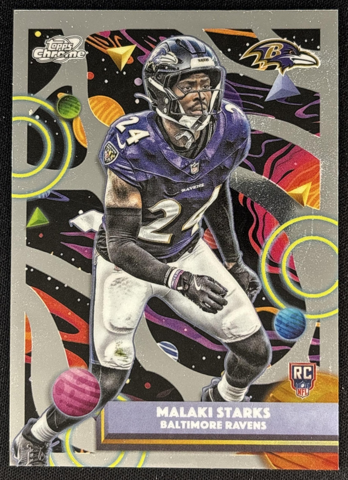 Malaki Starks 2025 Topps Cosmic Chrome Ravens