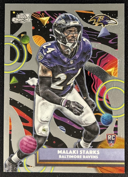 Malaki Starks 2025 Topps Cosmic Chrome Ravens