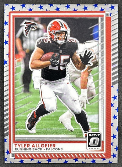 Tyler Allgeier 2025 Panini Donruss Optic Stars Prizm Falcons Default Title Sports Trading Cards